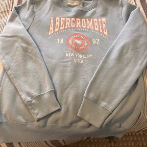 Abercrombie & Fitch Blue Crewneck Sweater